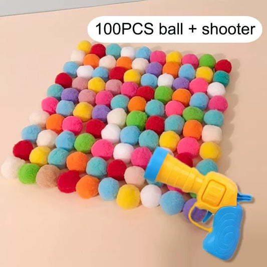 Interactieve lancering training kattenspeelgoed - Creatieve kittens mini pompons spel - Bivakshop