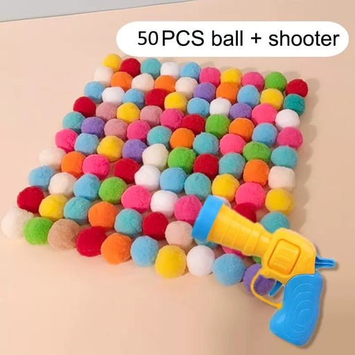 Interactieve lancering training kattenspeelgoed - Creatieve kittens mini pompons spel - Bivakshop