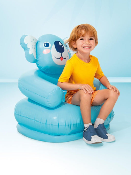 Intex Kinderstoel 'Happy Animal' blauw - Bivakshop