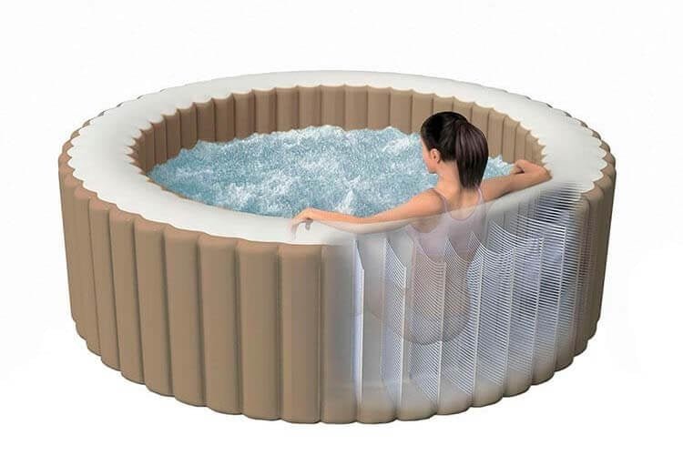 Intex Purespa Bubbel Opblaasbare Jacuzzi 4 Persoons - Bivakshop
