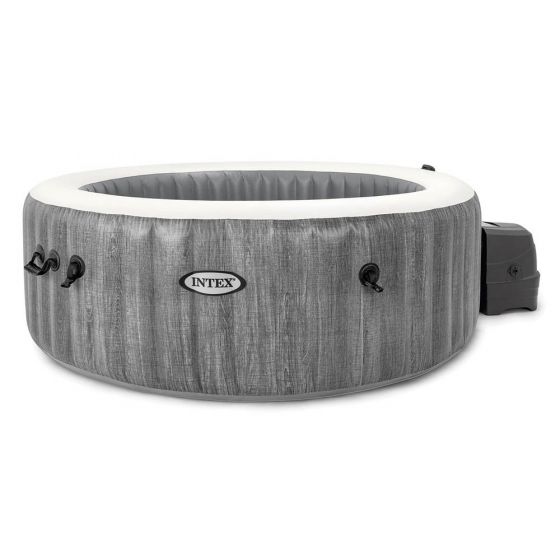 Intex PureSpa Greywood Deluxe - Luxe opblaasbare bubbel- en jetSpa voor 6 Personen - Bivakshop