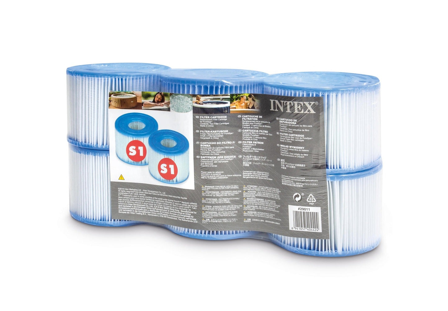 Intex S1 Filter Cartridge - Sixpack voor pure SPA - Bivakshop