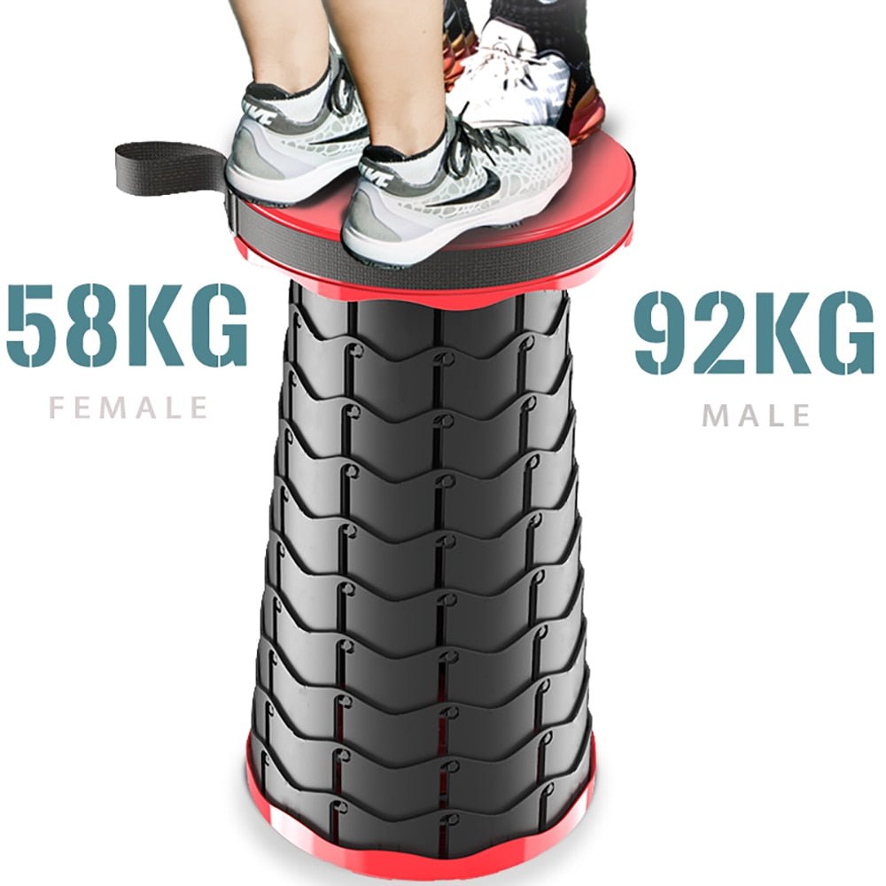 Intrekbare Kruk - Draagbare Lounge Klapstoel - Vissen stoel - Sportschool - Bivakshop