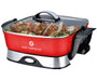 Just Perfecto JL-01: 1650W rode elektrische pan XXL - 5,5L - Bivakshop