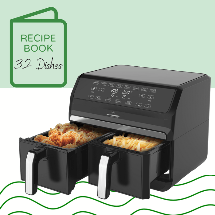 Just Perfecto JL - 09: 1700W 8 - in - 1 Airfryer XXL - 8L - Bivakshop