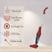 Just Perfecto JL-12: 600W 2-in-1 Steelstofzuiger - Rood - Bivakshop