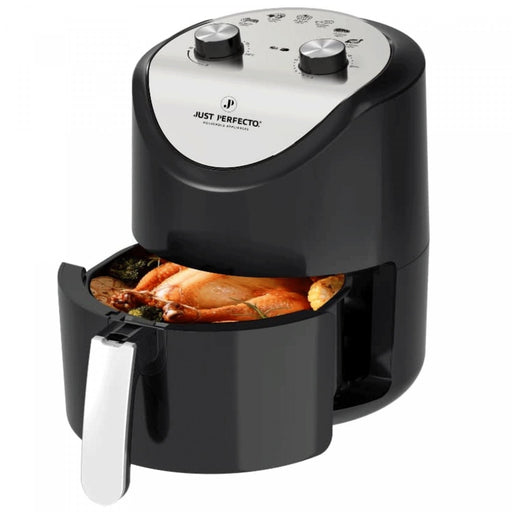 Just Perfecto JL-14: 1200 W luchtfriteuse met dubbele draaiknop - 3,5 liter - Bivakshop