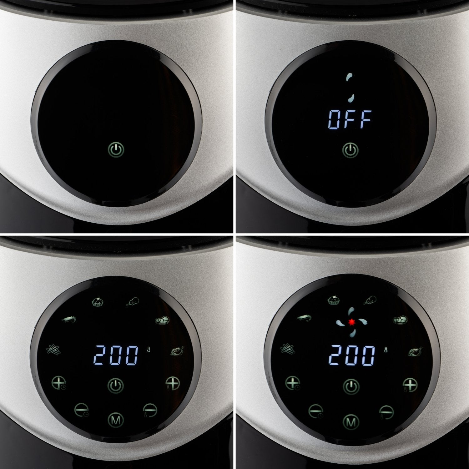 Just Perfecto JL-20: 1400W heteluchtfriteuse met led-aanraakbediening - 3,2 l - Bivakshop