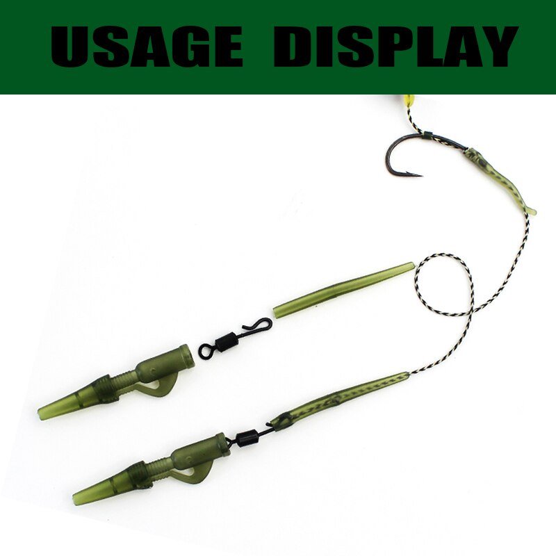 Karpervissen Accessoires - 40 Stuks - Lead Clip - Rubbers - Wartels - Anti Wirwar rubbers - Bivakshop