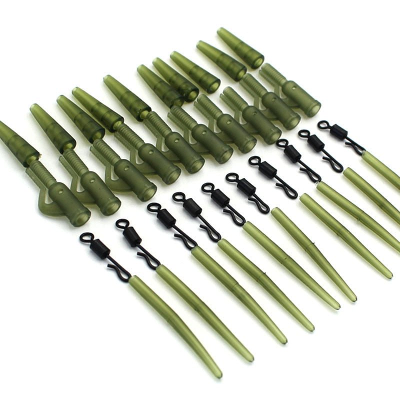 Karpervissen Accessoires - 40 Stuks - Lead Clip - Rubbers - Wartels - Anti Wirwar rubbers - Bivakshop
