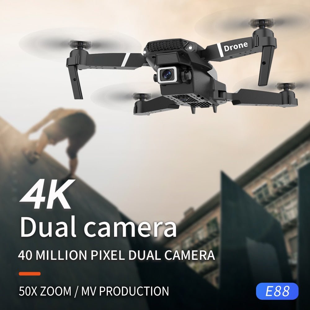 KDBFA 2023 nieuwe E88 Pro WIFI FPV Drone met 4K camera - Opvouwbare quadcopter - Bivakshop