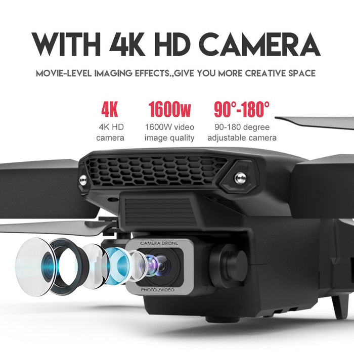 KDBFA 2023 nieuwe E88 Pro WIFI FPV Drone met 4K camera - Opvouwbare quadcopter - Bivakshop