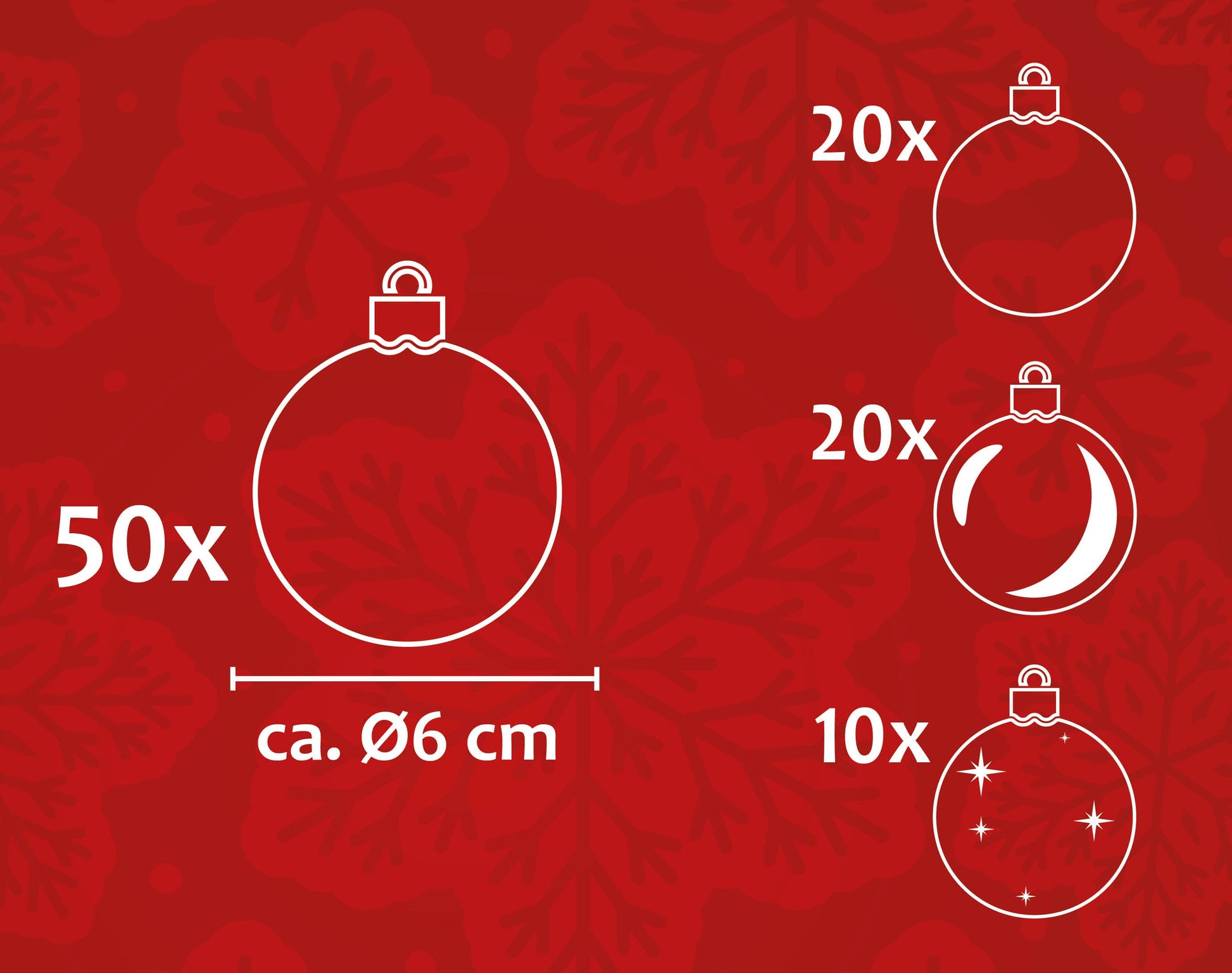 Kerstballen Set 50 Stuks Goud/Groen - Bivakshop
