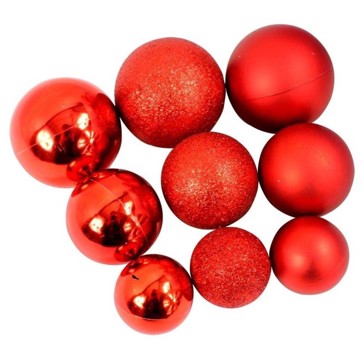 Kerstballen Set Rood 70 Stuks Incl. Kerst Opbergbox - Bivakshop
