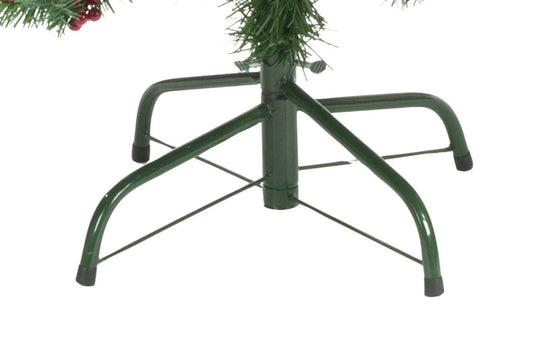 Kerstboom Met Sneeuw, Dennenappels En Besjes 210 Cm - Bivakshop