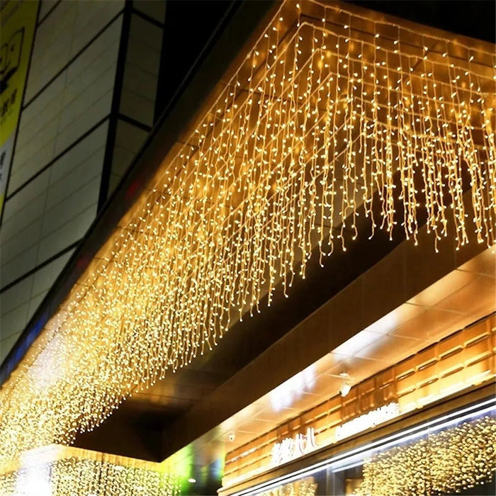 Kerstverlichting waterval buitendecoratie 5M hangend - 1lichtslinger - Bivakshop