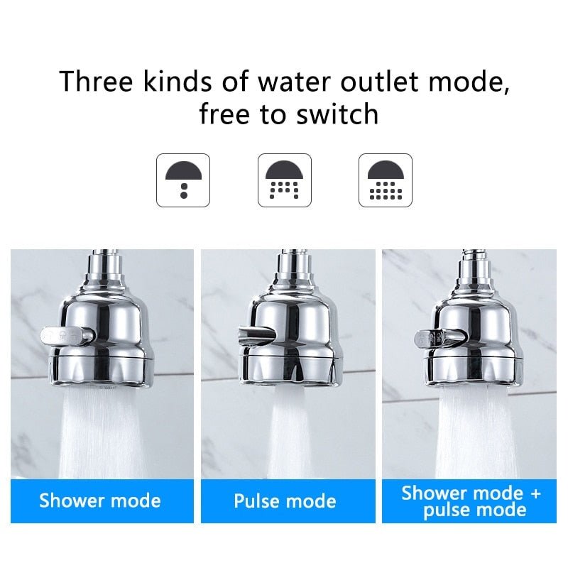 Keukenkraan Bubbler - Keukendouche - Universele kraan booster mondstuk - Bivakshop