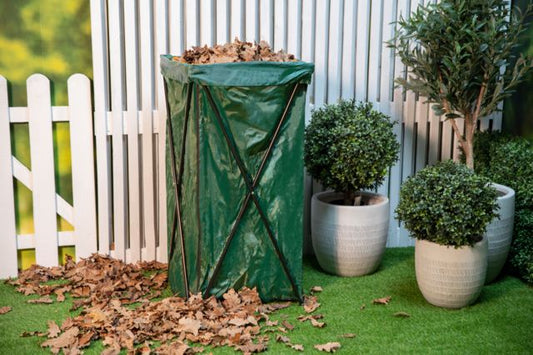 Kinzo tuinafvalzak met standaard 170 L - Stevige standaard - Ruime inhoud - Bivakshop