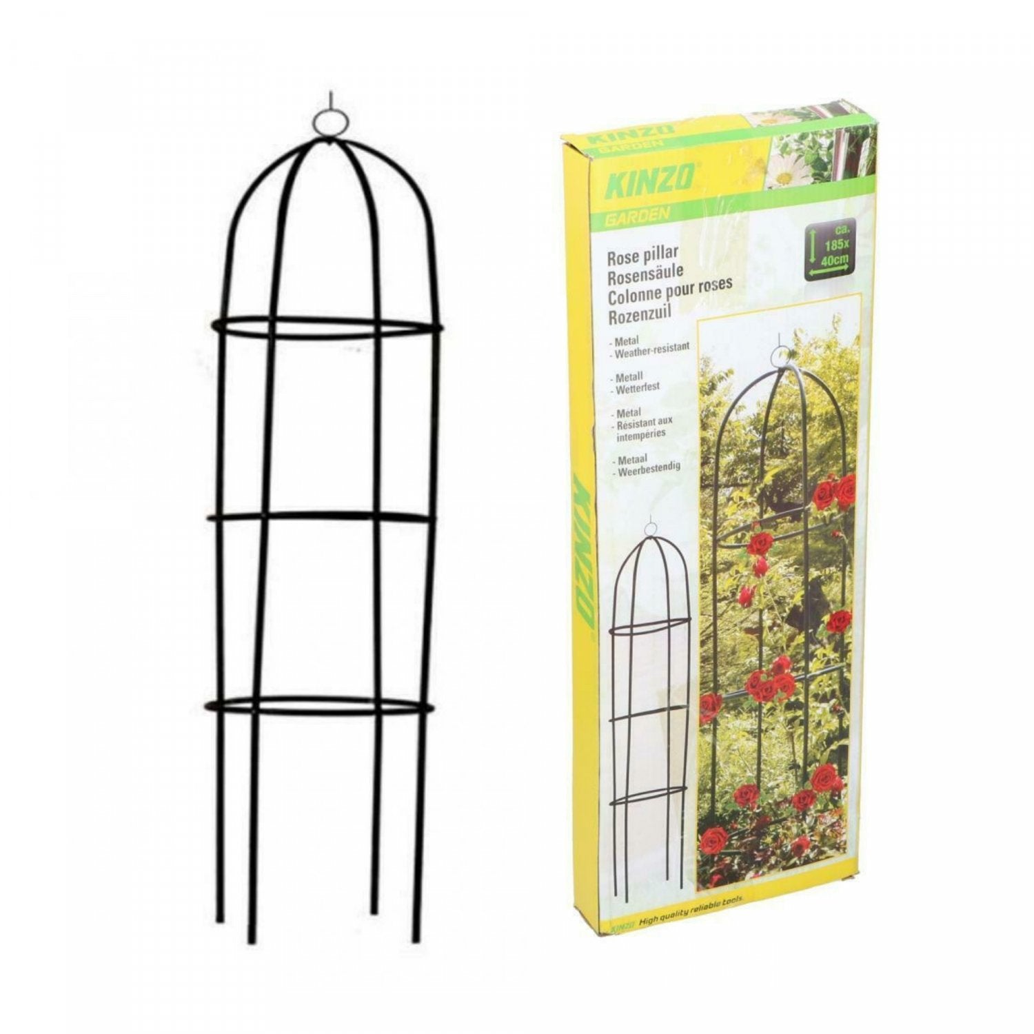Kinzo Tuinrozenzuil - Groen 185x40cm - Pergola - Ook voor klimplanten - Bivakshop