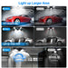 Leclstar LED garageverlichting - 80W deformeerbare plafondlamp met 3 verstelbare panelen - Bivakshop
