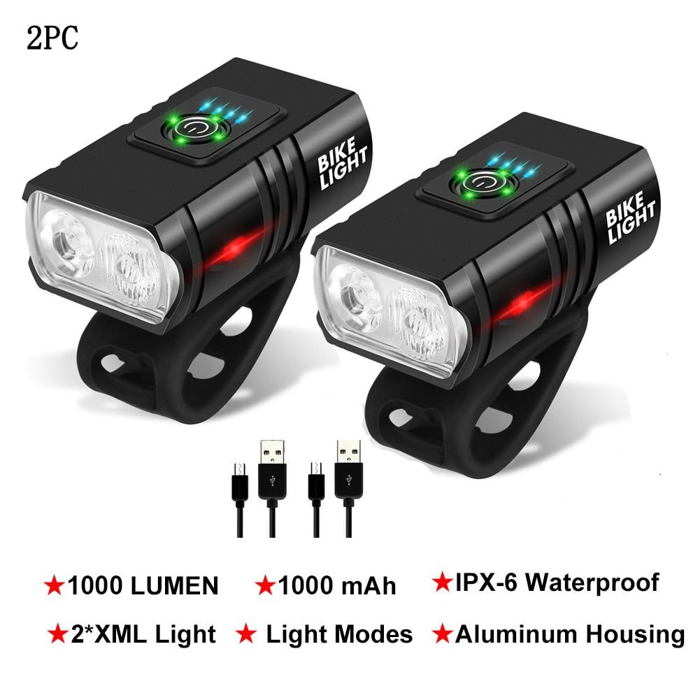 LED fiets licht - USB oplaadbaar - Bivakshop