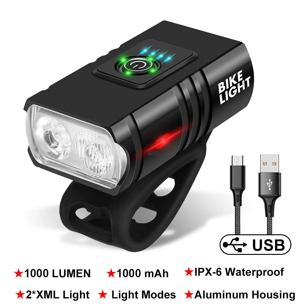 LED fiets licht - USB oplaadbaar - Bivakshop