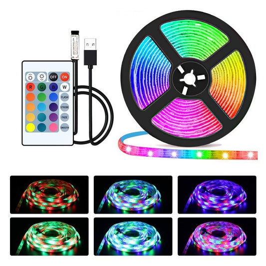 LED Strip Licht - Bluetooth - RGB 2835 - 1 meter strip - Afstandsbediening - Bivakshop