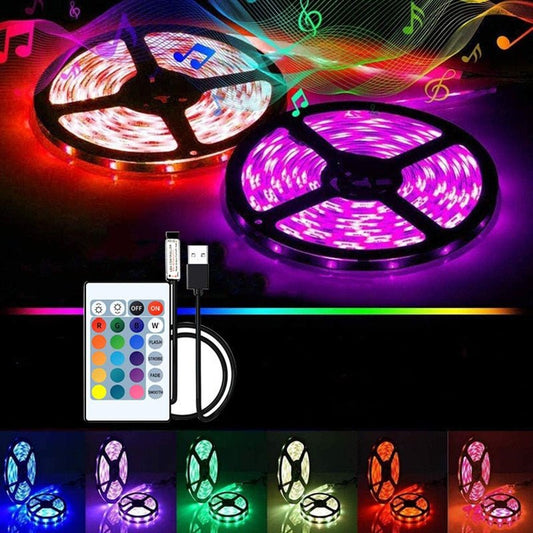 LED Strip Licht - Bluetooth - RGB 2835 - 1 meter strip - Afstandsbediening - Bivakshop