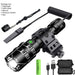 LED Tactische jacht zaklamp - USB oplaadbaar waterdicht zaklamp professionele licht set - Bivakshop