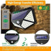 LED zonne-wandlamp - Vier zijlicht zonne-inductielamp - Buitenlamp - Bivakshop