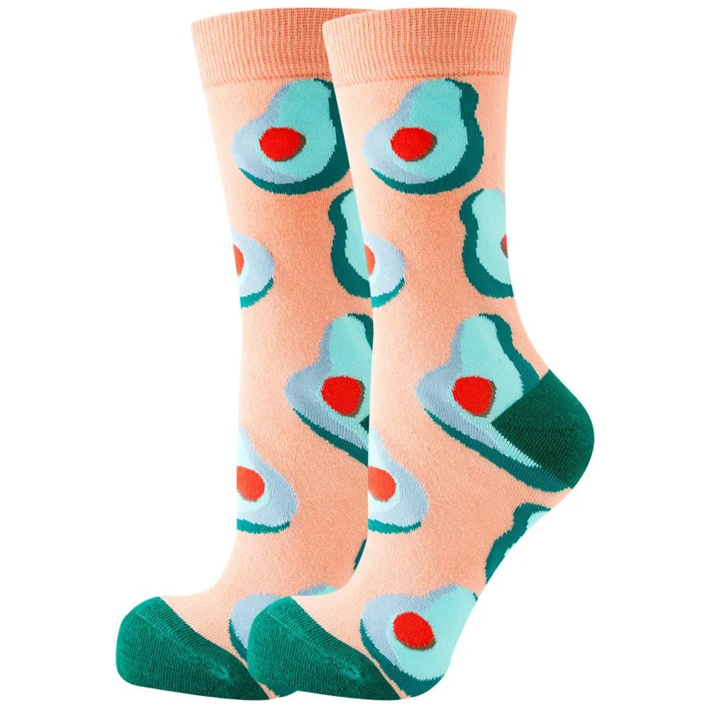 Leuke vrouwen sokken - Cartoon - Dier fruit sokken - Bivakshop