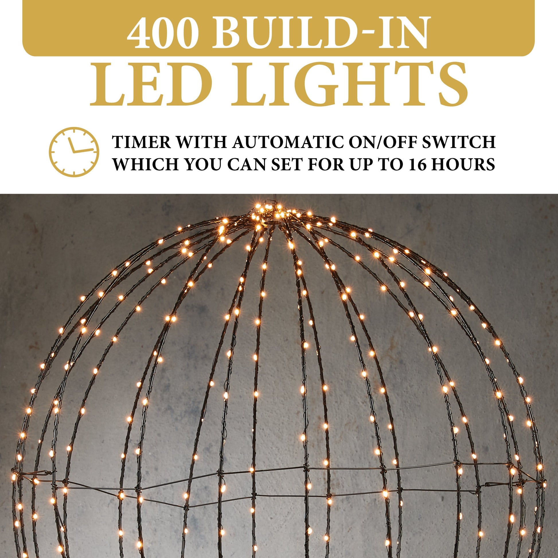 Lichtbol Kerstverlichting Led Ø 60 Cm - Bivakshop