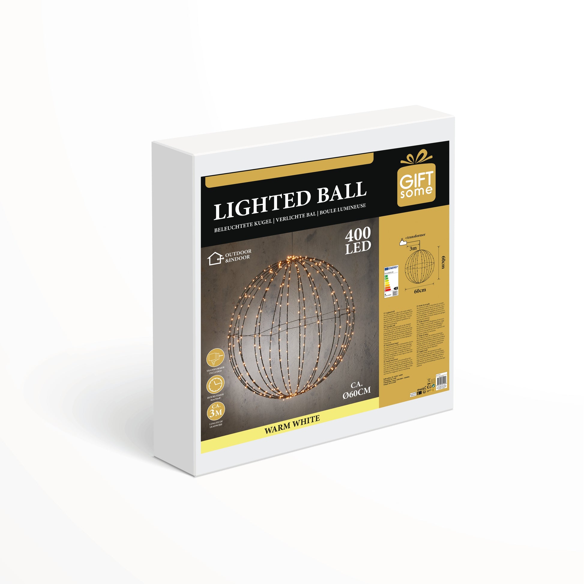 Lichtbol Kerstverlichting Led Ø 60 Cm - Bivakshop