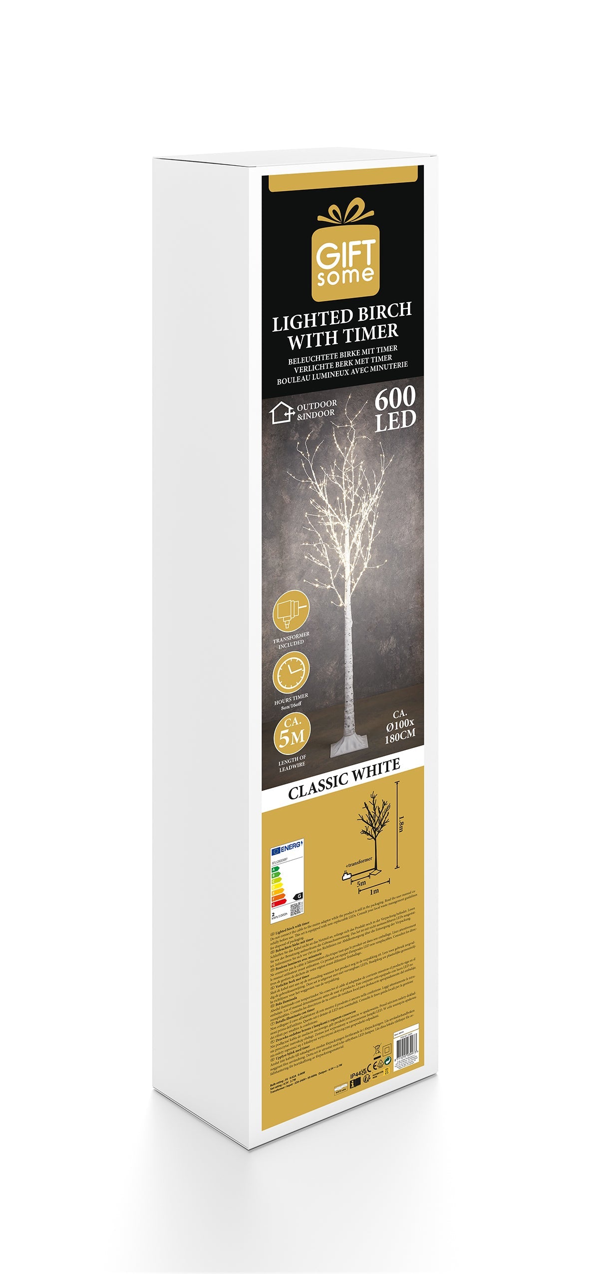 Lichtboom Met Led Kerstverlichting 180Cm - Bivakshop