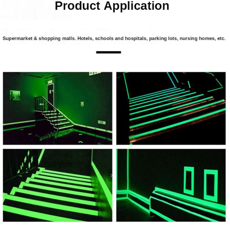 Lichtgevende Tape 3M/5M - Donkergroen - Zelfklevende tape - Nachtzicht Glow In Dark - Bivakshop
