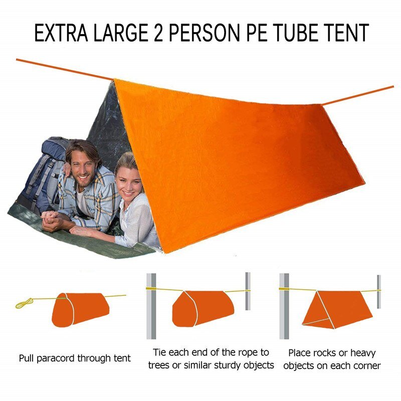 Lichtgewicht survival tent - Noodtent - 2 personen - Bivakshop