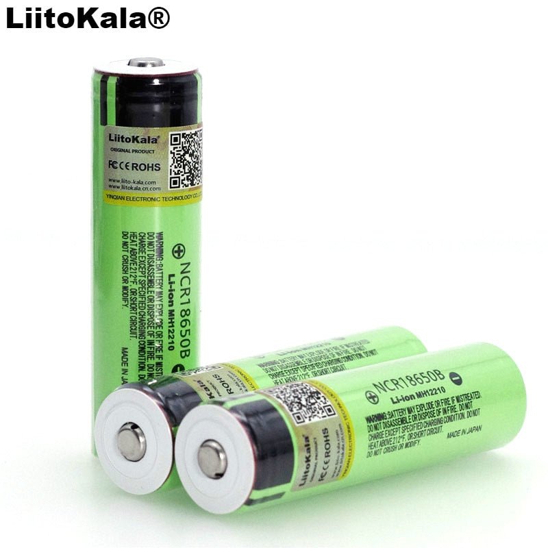 Liitokala originele NCR18650B 3.7V 3400mAh 18650 lithium oplaadbare batterij - Bivakshop