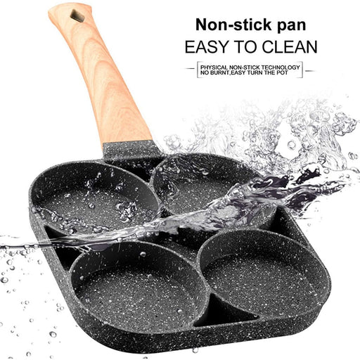 LMETJMA Ei koekenpan - Anti-Aanbak pannenkoek pan - Geschikt voor gasfornuis en inductiekookplaat - Kookgerei van hoge kwaliteit - Bivakshop