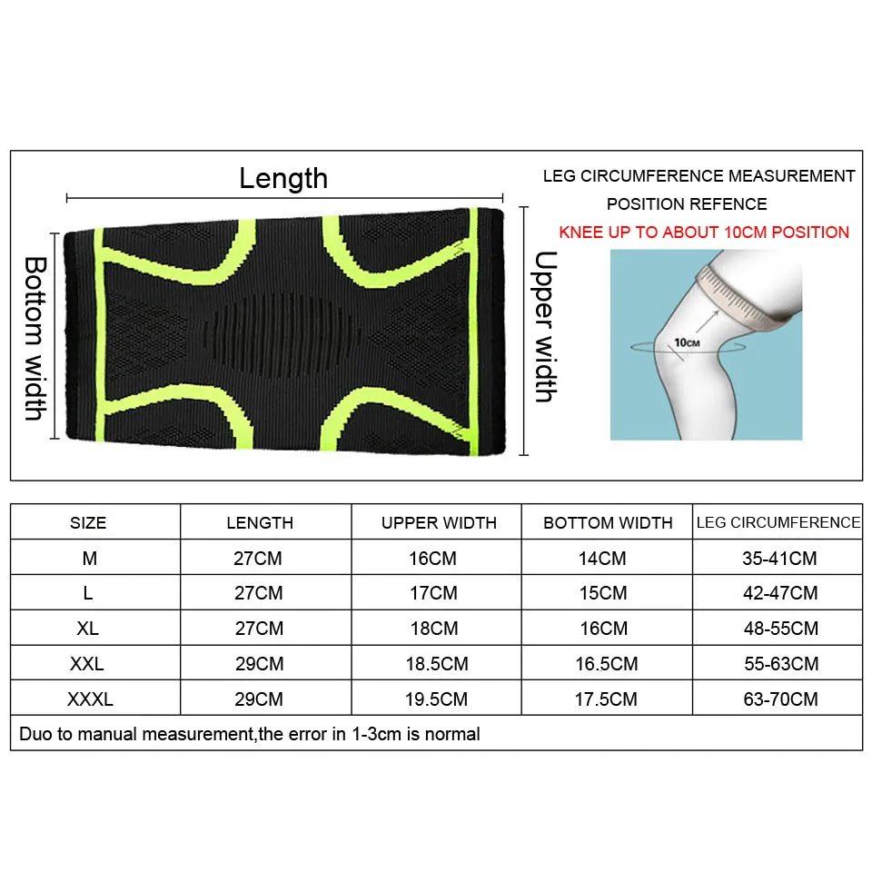 Loogdeel 1 stuk elastisch nylon sport kniebrace - Compressie kniepad - Bivakshop