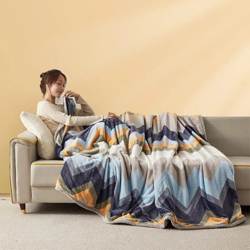 Luxe flanellen deken - Comfort & veelzijdigheid in elk seizoen - Bivakshop