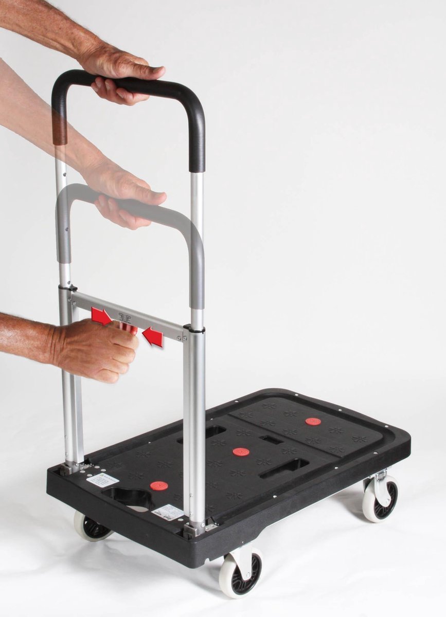 Magnacart opvouwbare platformwagen - Draagvermogen tot 137KG - Anti-Slip Platform - Bivakshop