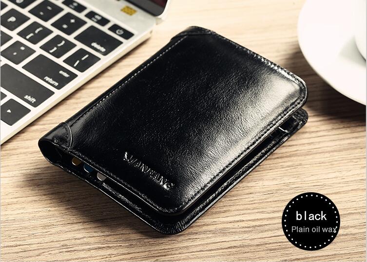 ManBang 2017 nieuwe korte lederen portemonnee voor mannen - Mode en kwaliteit - Bivakshop