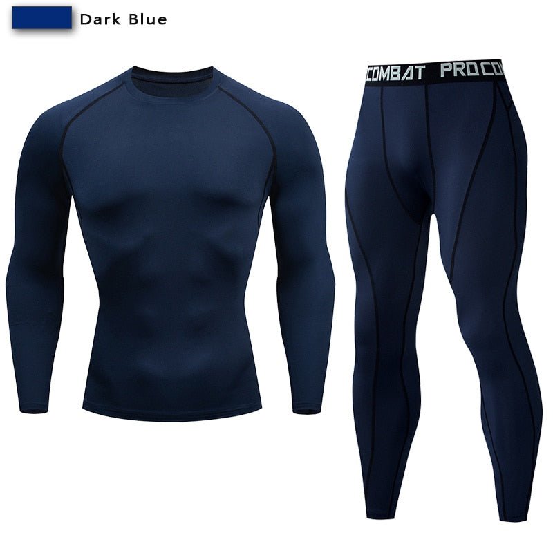 Mannen Compressie Sportkleding - Jogging - Fitness kleding - MMA kleding. - Bivakshop