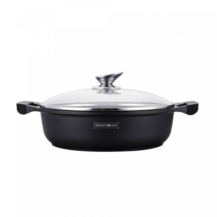 Marmeren Ondiepe Soeppan - Keramische anti-aanbaklaag - 26 cm - Bivakshop