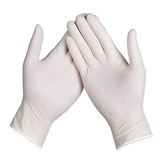 Master Gloves MG-21653: latex wegwerphandschoenen poedervrij - M (100 stuks) - Bivakshop