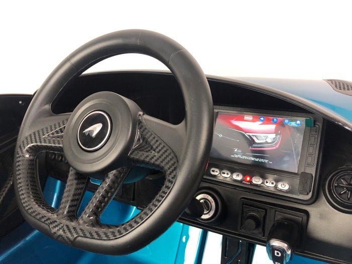 Mclaren 720S - Blauw elektrische kinderauto met afstandsbediening - Bivakshop