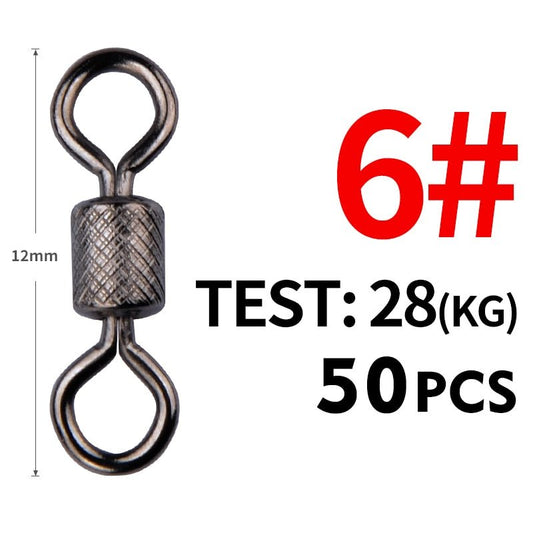Meredith 50 Stks/partij vissen wartels - Kogellager Swivel - Roestvrij Staal - Bivakshop