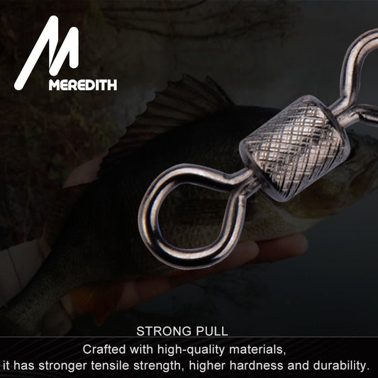 Meredith 50 Stks/partij vissen wartels - Kogellager Swivel - Roestvrij Staal - Bivakshop