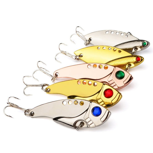 Metalen kunstaas 65mm - 11G - 5 verschillende kleuren - Set 6 stuks - Bivakshop