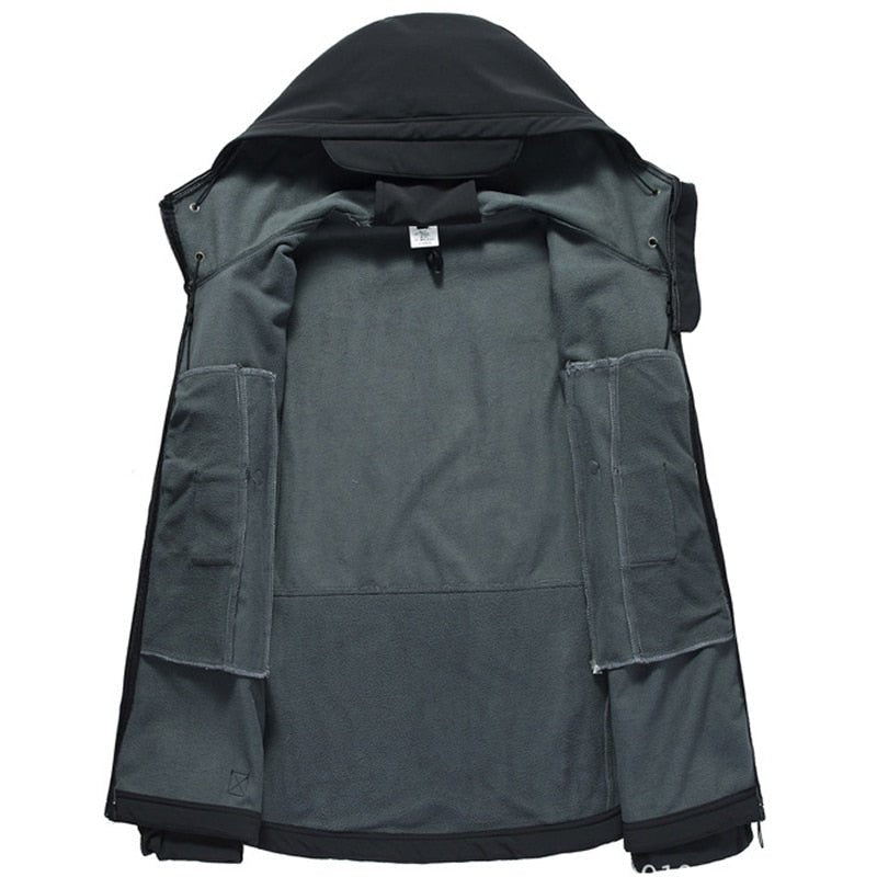 Militaire jas voor mannen - Haaienhuid soft shell tactisch waterdicht windjack met capuchon - Bivakshop